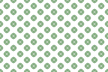 seamless green pattern Seamless vector pattern geometric pattern. Seamless damask pattern. Seamless background. Decorative design. Wallpaper. Art ornament. Fabric. Vintage.
