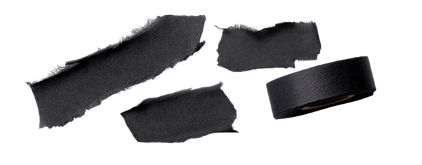 Dark swatches and a roll of tape