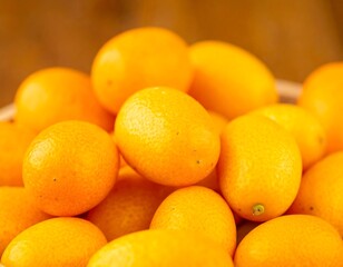 Kumquats piled high in a bowl