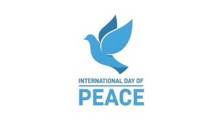Obraz premium Celebrate International Day of Peace with dove symbol