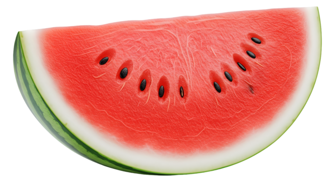 Watermelon Slice Isolated Transparent Background