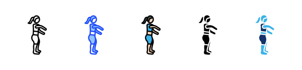 Yoga For Beginners Icon Collection With Multiple Styles