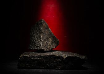 textured stones for product presentation