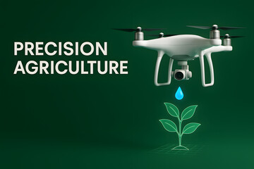 Agricultural Drone Deploying Precision Irrigation for Water Conservation