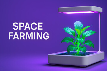 Zero-Gravity Hydroponic Farming Module for Space Colonization
