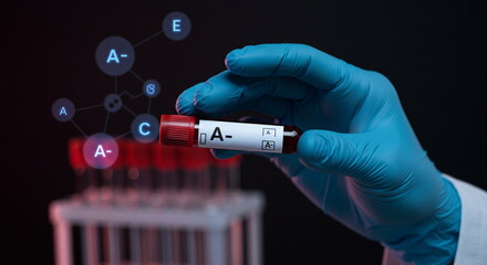 Blood Sample Analysis: A- Negative Blood Type Test