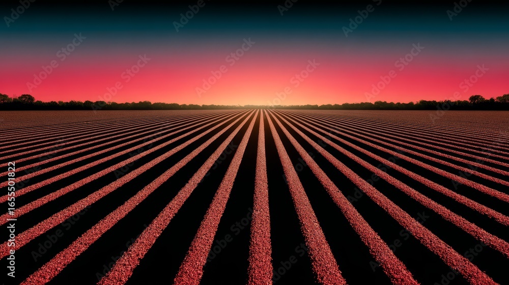 Poster minimalist abstract geometric background featuring perfectly aligned parallel horizontal rows of alt
