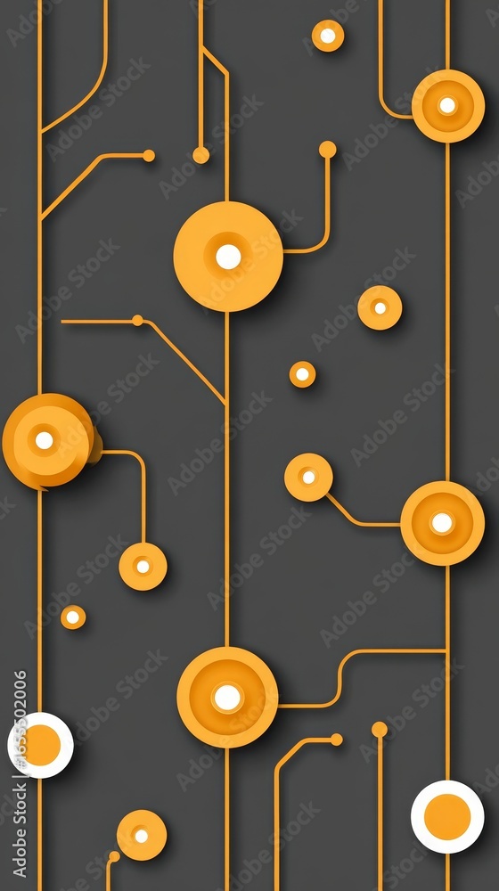 Poster a visually striking abstract background composition featuring a dynamic interplay of black and orang