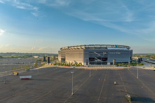 East Rutherford, New Jersey, USA MetLife Stadium Exterior Aerial View