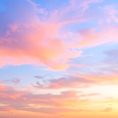 Fototapeta premium Pastel Sky Sunset Cloud Formation