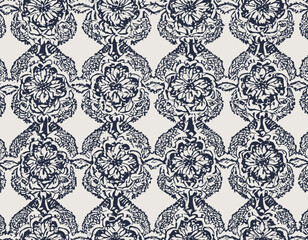 Traditional textile patterns with white background 
