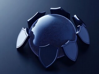 Earth protected by shields