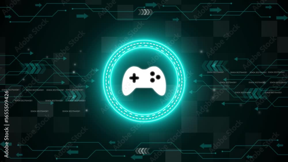 Poster e sport retro video game pad and digital sport gaming symbol digital concept. create and code new ga