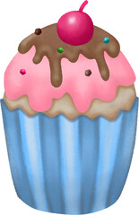 체리 초코 머핀