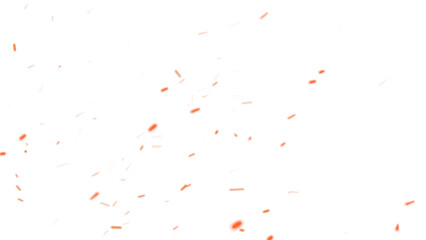 fire dust particles over transparent background overlay, Flying Fire Particles transparent background in png format. 3d render of fire embers, Fire flames isolated on white background