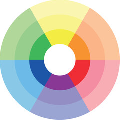 デザインや芸術教育のための色彩理論の色相環ベクター © mari