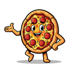 cartoon pizza