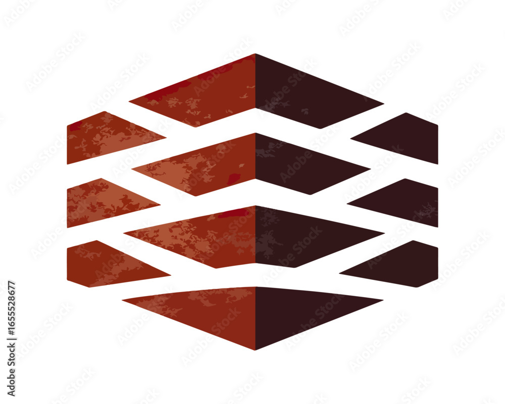 Poster abstract geometric structure design