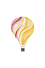 Obraz premium Colorful hot air balloon illustration design