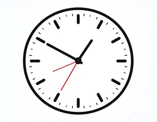 Simple analog clock displaying the time