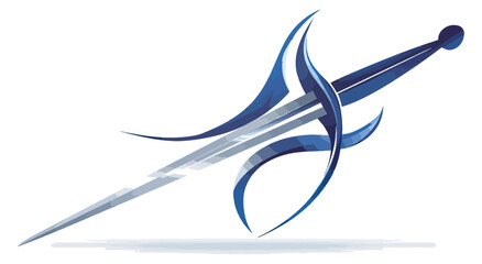 Abstract sword illustration design element