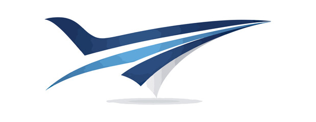 Abstract airplane graphic design