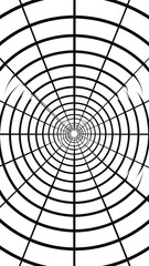 Obraz premium Concentric circles create a hypnotic, tunnel-like illusion