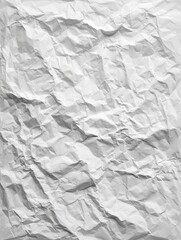 Fototapeta premium Crinkled white paper texture (8)