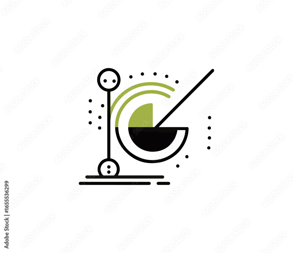 Poster abstract circular graphic design element