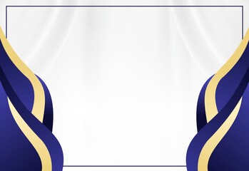 Modern gradient blue certificate background