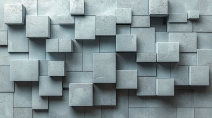 Abstract Modern Textured Wall with Geometric Shapes and Patterns