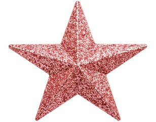 Obraz premium Pink glitter star ornament