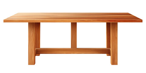 Wooden rectangular table, simple design (1)