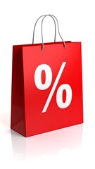 Red shopping bag with percent sign (2)