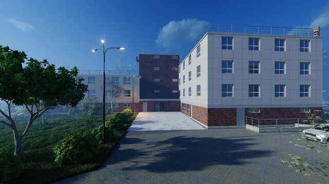Lumion realistic walkthrough animation, conceptual exterior rendering and flythrough or drone view
