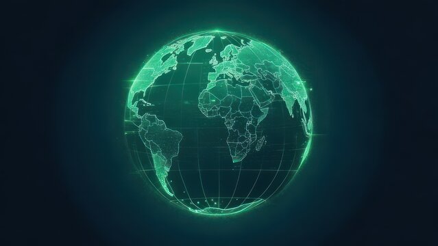 Globed digital graphic