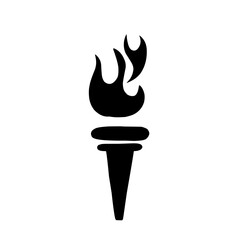 black flame torch icon