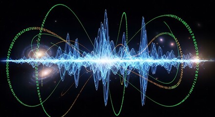 Cosmic Waveform: Numerical Spirals and Celestial Echoes
