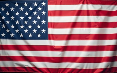 Fototapeta premium Stars and stripes banner. High quality