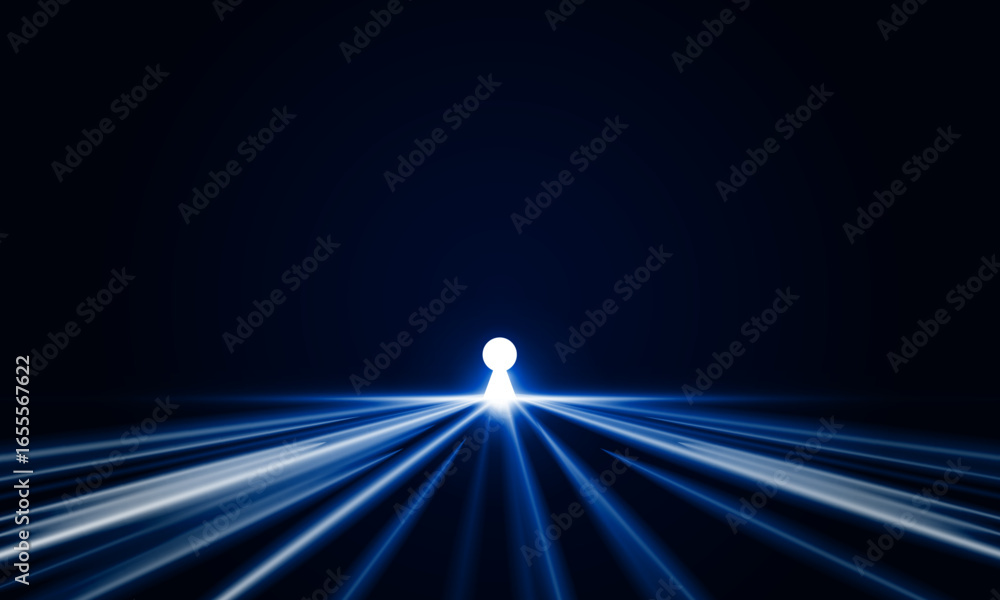 Poster abstract of key door open light background hitech communication concept innovation background vector