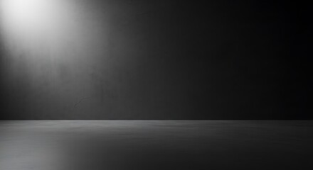 Dramatic Monochromatic Studio Shot Dark Wall Background