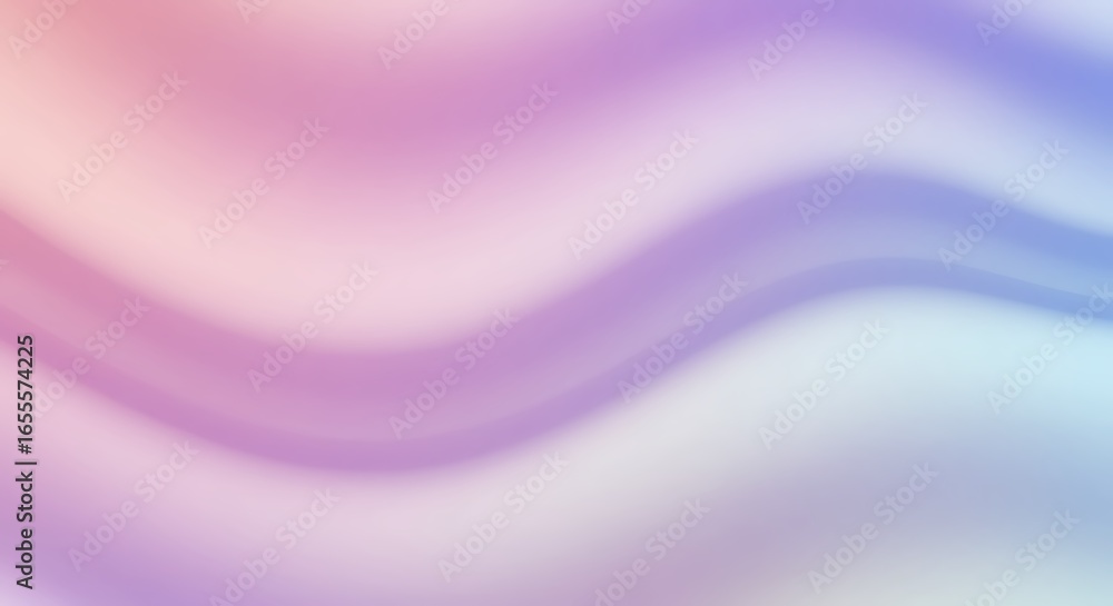 Poster elegant abstract background featuring a gentle wave of soft, flowing pastel colors, creating a seren