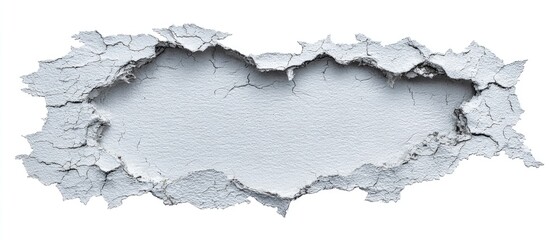Obraz premium Ripped, light gray material, texture