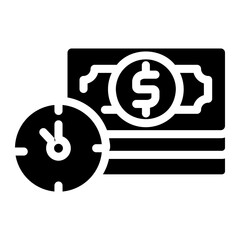 Financial Time Management Concept Illustrating the Importance of Punctual Payments and Efficient Wealth Growth Over Time