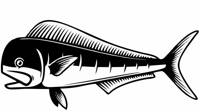 mahi mahi fish. Design elemen...