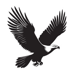 Obraz premium eagle silhouette vector