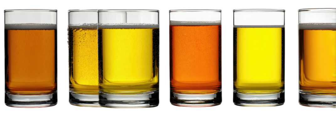 Variety of beer in glasses (1)