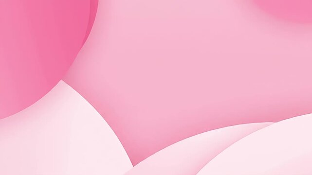 Two shades of pink overlap in this clean, minimal abstract composition