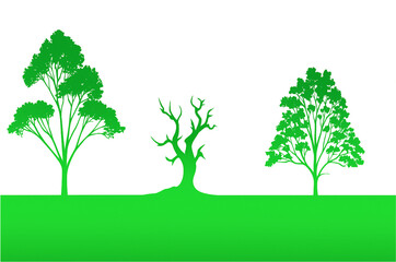 "Green Tree Vector Illustration | Eco Nature Symbol | Minimalistic Plant Silhouette Design ,Environmental Friendly Graphic , Organic Growth Concept Art ,Forest & Leaf Icon for Sustainability"