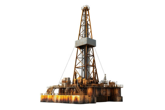 Oil drilling rig tower used in extraction  
 - Powered by Adobe